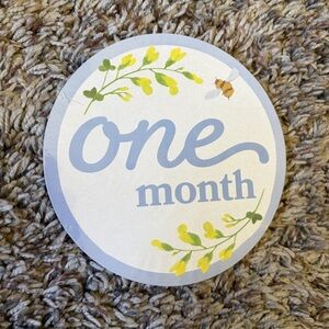 Round Monthly Baby Milestone Photo Cards